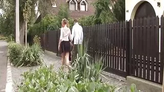 Sexy German blonde sprayed with jizz after hot fuck