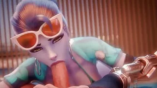 Gifdoozer Let Your Dirty Lover Show You How to Do a Real Deep Throat, Naughty Mouth Thirsty for Cum