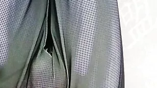 Having fun at home wearing an Iron Spider-Man zentai suit.