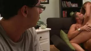 Husband Watches and Weeps While His Wife Allie Haze Fucks a Stranger