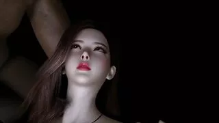 3D Big Boobs Asian Wife Have Group Sex with Two Big Black Old Dick