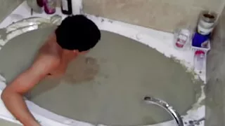 Pleasureable Solo Mudbath at Home