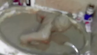 Pleasureable Solo Mudbath at Home 6