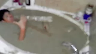 Pleasureable Solo Mudbath at Home 3