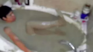 Pleasureable Solo Mudbath at Home 2