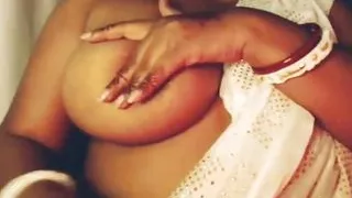 Hot Girl Open Red Bra Nude Sexy Boobs Press.