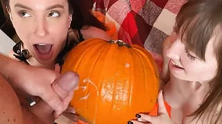 Kate Quinn & Mary Frost - 4K - FFM Threesome for Halloween