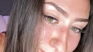 British college girl strips in her pink dress