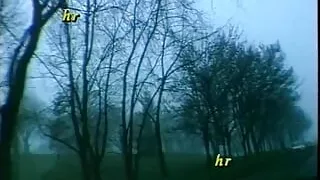 Horny Italian whore enjoys with two cocks in the open air -