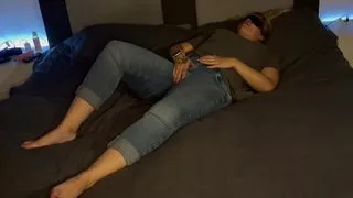 Masturbation Bed Eyes Bandaged Orgasm Moaning Trembling Twitching Clitoris Rubbing Horny Wet Foreplay Blowing Clyde's Mind