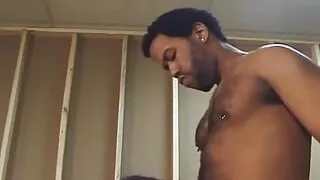 Tattooed Black Man Gets Deep Anal Fuck From a Dude After Licking His Asshole