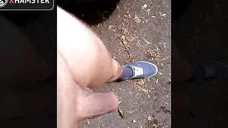 Short - Naked walk outside with Dutch talking