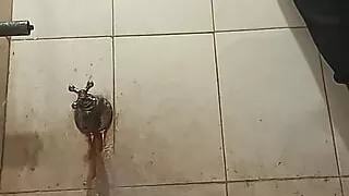Bathroom fucking and masturbation