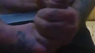 STROKING My Throbbing leaking Cock