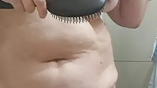 drying hair naked, you like older women