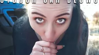 Outdoor Blowjob and Swallow on Sunset