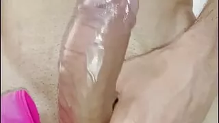 big and Venezuelan penis, intense masturbation slimy penis, close-up, I'm your bitch