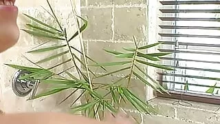 Gorgoeus and Sexy Brunette Hottie Lets Fucked Doggy Style in the Shower by Her Man