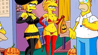 Halloween night with sex - The Simptoons