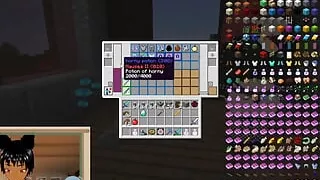 Minecraft Jenny Mod Meeting Ellie, a Goth dommy mommy and she calls us a good boy, picks us up and face fucks