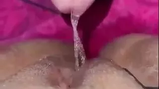 Pissing my step sister pussy