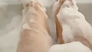 Solo Masturbation in bathtub