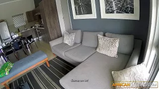 Dickbusiges Ebonygirl von weißem Schwanz anal gevögelt