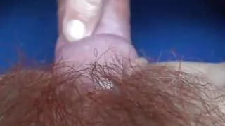With Two Cock Rings Deep in the Hairy Pussy