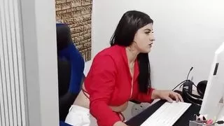 Beautiful Lesbian Boss Licks Her Employee's Pussy