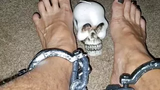 Halloween foot fetish play