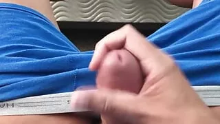 Morning Wood Leads to a Sink Full of Cum