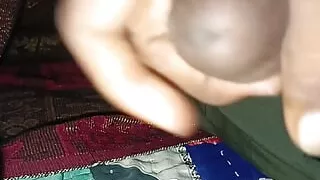 Massive black cock night vision on bad