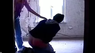 Spanking and whipping dude big ass