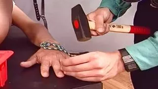Sharp nails go in slave