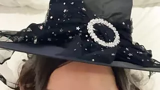 I always said that what Debora Prado does with my dick is witchcraft and she dressed up as a little witch to swallow my rod