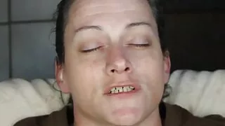 Blasted nut jiggles in my eye.