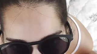 Very hot at home and Debora wanted to give a deep throat blowjob and fuck on all fours outdoors - PT.2 NO FAP