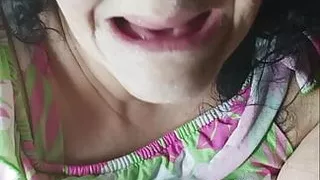 Her Jerkoff Fetish Silked Her Face in Milky White What an Excite