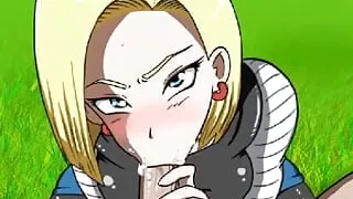 Dragon Ball - Android 18 - POV Blowjob Part12