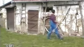 Outdoor sex with my granny