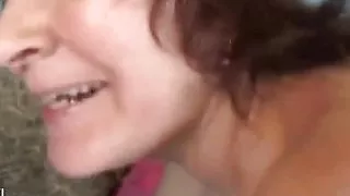 Cum swallowing horny granny