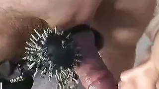 Slave domination with candle wax