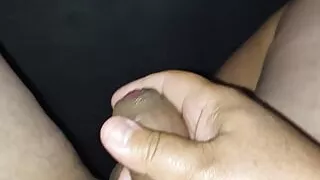 Cumshot with masturbation