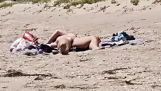 close up of a pussy on a nude beach