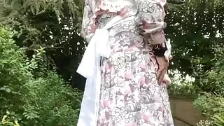 In a boniche outfit for a day