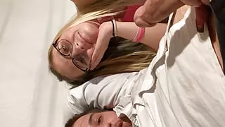 nympho sexy ass hot blonde amateur sucks cock