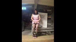 Frisky night into the parking lot