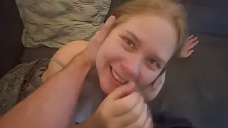 Can I Get Your Whole Cock in My Mouth? Blowjob with Deepthroat Attempt