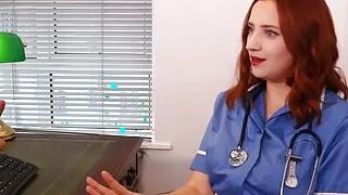 Sexy Nurse Greene Tells You How To Wank Your Huge Hard Cock