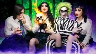 Anna Starr & Nikki Slick & Elias Cash in Just Call on Beetlejuice - StepSiblings